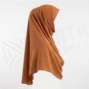 Hiyab de Chifón de Color Sólido para Mujer, Transpirable, para Uso Diario, Pañuelo Étnico de Oriente Medio - Product Image 3