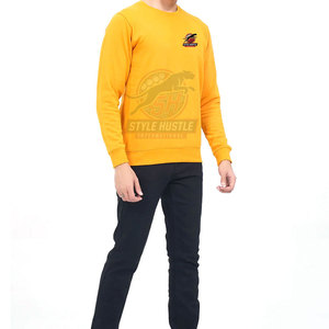 Sudaderas básicas extragrandes con logo impreso personalizado para hombre, sudaderas transpirables para hombre más vendidas al por mayor - Product Image 3