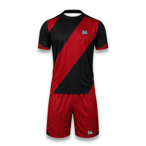 Professional Sports Polyester Sublimation Print <b>Moisture</b> Wicking Breathable Short Sleeve Custom Soccer Jersey OEM Supplier - Product Image 1
