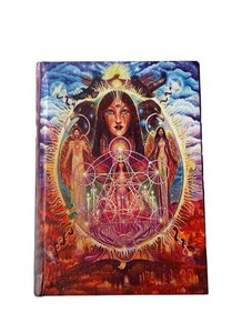 Magical Women Goddess Printed 100% Genuine <b>Leather</b> Notebook Book Of Shadows Journal With Cotton Lining White Pages Writing <b>Diary</b> - Product Image 4