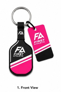 Pickleball Keychain Mini Paddle and Ball Design Durable Metal <b>Ring</b> Lightweight Portable Accessory for Sports Fans Players - Product Image 1