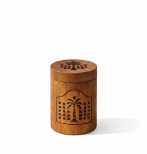 Quemador de Incienso Cilíndrico de Madera de Bambú con Tapa, Difusor Decorativo de Aromaterapia para Incienso de Madera, 7 cm x 10 cm - Product Image 3