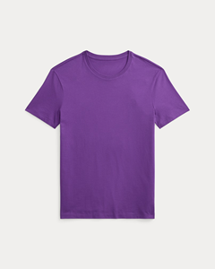 T-shirt unisexe en coton violet, col rond, manches courtes, personnalisable avec logo, vierge, décontracté, pour l'été, pour hommes, vente en gros - Product Image 1