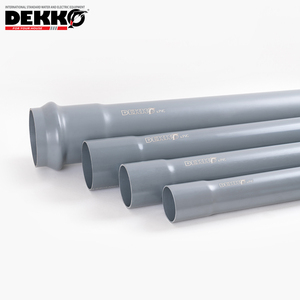 DEKKO Customized <b>UPVC</b> PPR Material Plastic Tubes 21-500mm PVC Water Supply Irrigation Drainage Pipe Glue Connection <b>Moulded</b> - Product Image 6