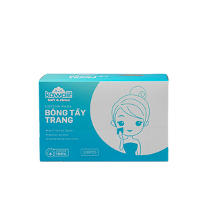ผ้าเช็ดทำความสะอาดเครื่องสำอางแบบใช้แล้วทิ้ง Kawaii OEM & ODM 1 ชั้น ไม่มีแกนกลาง เนื้อนุ่ม อ่อนโยน ผลิตจากเยื่อไม้บริสุทธิ์ สำหรับเช็ดเครื่องสำอาง - Product Image 1