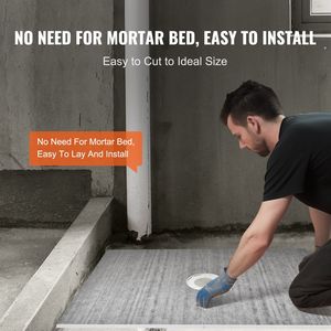 Kit per Doccia Leggero in EPS 122x183 cm con Scarico Centrale da 16 cm e 2 Piatto Doccia Impermeabili, Kit di Installazione - Product Image 5