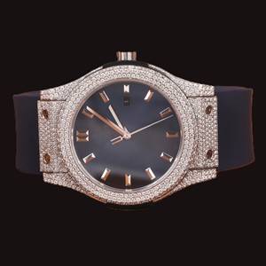 นาฬิกาข้อมือผู้ชายสุดหรู ดีไซน์คลาสสิก ประดับเพชรโมอิสซาไนต์ทรงกลมสีน้ำเงิน สายสีน้ำเงิน โดดเด่นมีสไตล์ เหมาะสำหรับงานปาร์ตี้ - Product Image 1