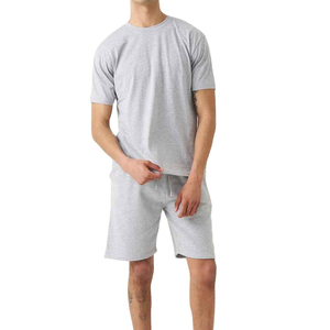 Conjunto de Camiseta Gris Claro Personalizada para Hombre, Ropa Deportiva Informal Transpirable, Conjunto de 2 Piezas con Pantalones Cortos a Juego y Diseño Personalizado - Product Image 4