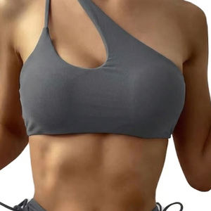 Conjunto de Bikini de 2 Piezas con Tanga Sólida para Mujer, Traje de Baño Ecológico 2024 para Playa - Product Image 3