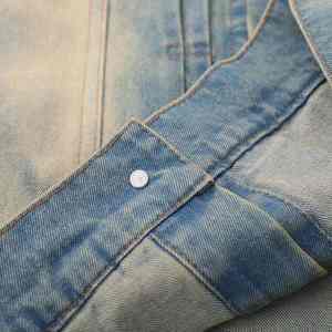 Conjuntos de Chaqueta y Jeans de Mezclilla para Hombre de Alta Calidad, Ropa Personalizada para Hombre, Estilo Urbano, Chaqueta de Mezclilla de Alta Calidad para Hombre - Product Image 6