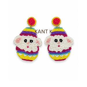 Pendientes Colgantes con Cuentas de Trébol Verde del Día de San Patricio, Joyería Festiva Hecha a Mano para Mujer - Product Image 4