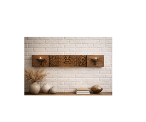 Panel de Madera de Teca Vintage con Grabado Fino, Estilo Moderno de Mediados de Siglo, Artesanía, Decoración de Pared para Hogar u Oficina, Muebles de Exterior - Product Image 1