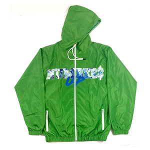 100% Cotton Breathable Quick Dry Water Resistant High Plus Size Fleece Lining Windbreaker Jacket Track Suit Set - Product Image 5