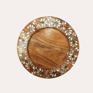 Plateau de service en bois écologique pour le Ramadan avec conceptions OEM Assiettes à vaisselle sûres personnalisées pour décoration en chocolat Bon prix - Product Image 2