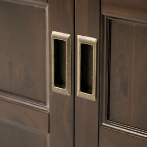 Mobiletto basso Burlington in mogano marrone per soggiorno - Product Image 4