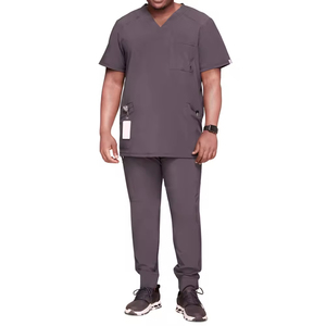 OEM Summer Medical Clothing Stylish Hospital Scrubs Suits for <b>Doctors</b> Cotton Polyester Unisex Customized Uniform <b>Sets</b> - Product Image 1