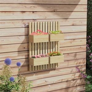 Fioriera Grande in Fibra Vegetale con Finitura Zincata per Giardini e Balconi Esterni - Product Image 5