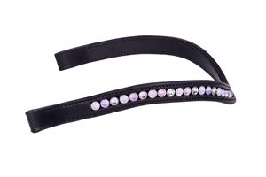 High Quality Customized English Leather Brow Band Soft Padded Outdoor Equestrian <b>Accessory</b> with Fancy <b>Stitching</b> for Horse Riding - Product Image 3