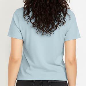 เสื้อยืดคอกลมผ้าเจอร์ซีย์คอตตอน 100% ทรงปกติ สวมใส่สบาย ระบายอากาศได้ดี แห้งเร็ว เป็นมิตรกับสิ่งแวดล้อม รับผลิตแบบ OEM/ODM ตามสั่งสำหรับฤดูร้อน - Product Image 6