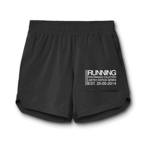 Pantalones Cortos Deportivos para Hombre, Negros, Cintura Elástica, Secado Rápido, con Bolsillos, Impresión por Transferencia de Calor, Edición Limitada - Product Image 1