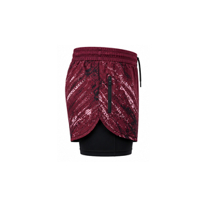 Wholesale Custom Logo <b>Men</b> 2 in 1 Running Shorts Built-in Liner Hidden Phone Pocket Breathable Quick Dry Gym Workout <b>Trunks</b> - Product Image 4