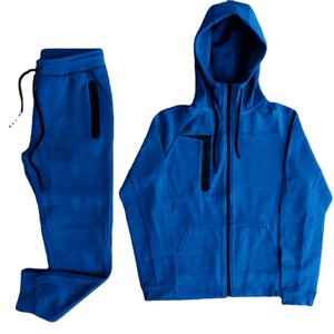 Chándal deportivo unisex con logotipo personalizado para correr, 85% poliéster, ropa deportiva de invierno, conjunto de Sudadera con capucha y pantalones de chándal, ropa de calle estampada - Product Image 5