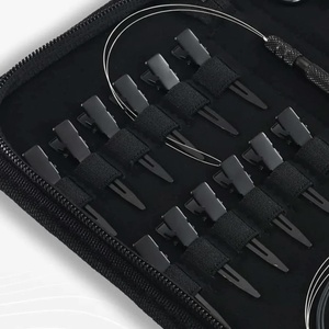 SEVMEK INSTRUMENTS Stainless Steel Hair Extension <b>Pliers</b> <b>Sets</b> Kit Hook Needle Professional Hair Extensions Tools Custom Label - Product Image 4