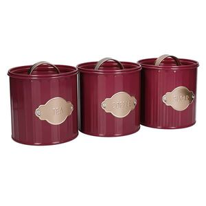 Recipiente Metálico para Almacenamiento de Alimentos Estilo Americano, Más Vendido, con Tapa de Madera, Acabado para Utensilios de Cocina - Product Image 3