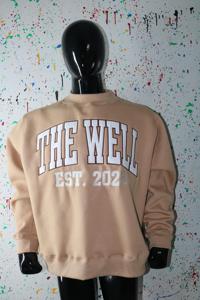 Sudadera THE WELL con cuello simulado, 450 GSM, bordado con nombre personalizado, corte holgado, 100% algodón, felpa francesa. - Product Image 3