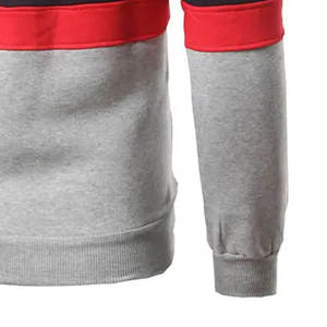 เสื้อฮู้ดผู้ชายแบบสวมหัว คอตตอนฟลีซ สีบล็อก สไตล์ลำลอง สตรีทแวร์ รับทำโลโก้ตามสั่ง รับผลิตแบบ OEM ODM ขายส่งจากโรงงาน - Product Image 3