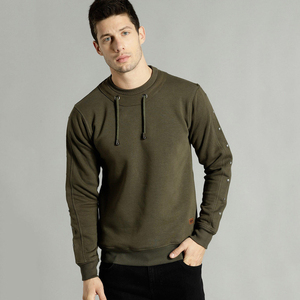 Sudadera Premium de Cuello Redondo para Hombre, Algodón y Felpa, Manga Larga, Estilo Casual Urbano, Venta al Por Mayor, Pedido a Granel, Directo de Fábrica - Product Image 5