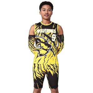 Uniforme de Fútbol Sublimado sin Mangas 7v7 al por Mayor, Diseño Personalizado, Transpirable, Talla Grande, Secado Rápido, en Venta - Product Image 3