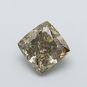 1.03Ct <b>Cushion</b> Cut Lab Grown Diamond Fancy Vivid Brown VS1 Certified CVD Loose Diamond Wholesale for Jewelry Making - Product Image 1