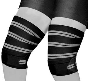 Bandeaux élastiques personnalisés OEM pour genouillères d'entraînement de gymnastique pour l'haltérophilie Genouillères de compression pour squat Genouillères professionnelles de gymnastique - Product Image 2