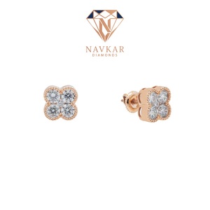 Luxury Moissanite Diamond <b>Stud</b> Earrings High Shine Moissanite Earrings Hip Hop Jewelry Earrings For Womens at Best Price - Product Image 1