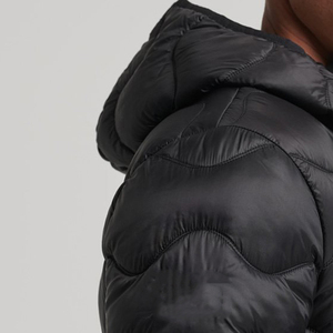 Veste matelassée à capuche pour homme, alternative au duvet, chaude, pour l'hiver, vêtement d'extérieur décontracté - Product Image 6