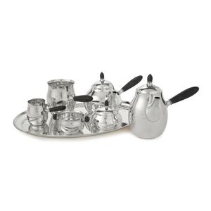 Serving <b>set</b> artisan crafted <b>tea</b> <b>set</b> contemporary luxury tableware premium decorative serve ware sophisticated hospitality elegan - Product Image 2