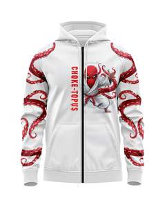 Fabricant OEM de streetwear : Sweats à capuche coupe et couture blanc et bleu ciel, 500 GSM, coupe ample, épaules tombantes - Product Image 4