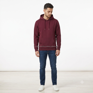 Sudaderas con Capucha Personalizadas Unisex de Algodón y Felpa, Sudadera con Capucha Lisa para Impresión Digital, Transpirable, Proveedor Mayorista - Product Image 3