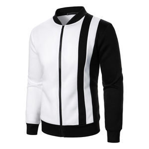Men's Jacket Full Zip-Up Stand Collar Bomber Winter Breathable Outerwear Casual High Street Fashion Looks Jacket For Men - Product Image 3