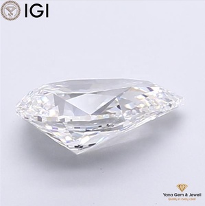 Magnifique bijou central de 2,50 carats avec diamant de laboratoire CVD certifié IGI, couleur D, clarté VVS1, taille poire - Product Image 6