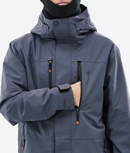 Veste de ski unisexe personnalisée bleu clair à capuche – Imperméable, isolante en polaire, respirante, fermeture éclair, extensible, pour la neige - Product Image 6