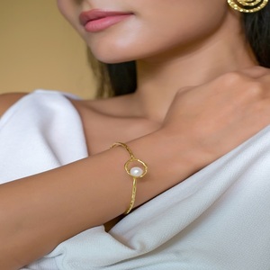 Luxury 18K Gold Plated Copper <b>Bangle</b> <b>Bracelet</b> for Women Wholesale Jewelry PURPLE ELEPHANT Classic Party Waterproof - Product Image 5