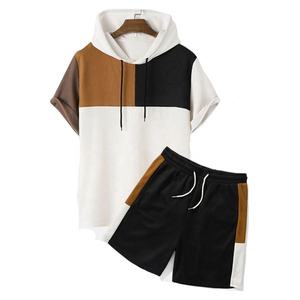 Conjunto Deportivo de Verano 2024 de Alta Calidad para Hombre, Dos Piezas, Camiseta y Pantalones Cortos con Logotipo Personalizado, 100% Algodón, Transpirable y de Secado Rápido - Product Image 2