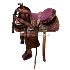 Bellamente hecho a mano hecho de cuero genuino para placer Trail Horse Riding Saddle Western Roping and Ranching Horse Saddle - Product Image 1