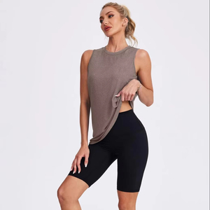 Camiseta Deportiva sin Mangas para Mujer, Transpirable, Cómoda, para Gimnasio, Yoga, Ejercicio, Ropa Deportiva Ligera, Informal, Venta al Por Mayor - Product Image 1