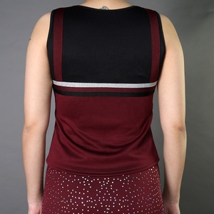 Conjuntos de Uniformes de Porristas para Mujer con Estampado de Cristales de Imitación, Personalizados para Competencia All Stars, Color y Talla Personalizables, 100% Poliéster - Product Image 4