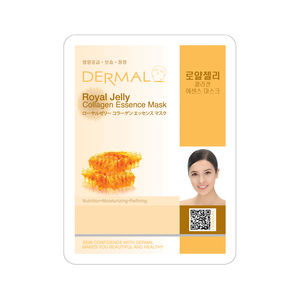 Masque à l'essence de collagène DERMAL [Royal Jelly] – Beauté coréenne, soins de la peau coréens, cosmétiques coréens, masque visage sans cruauté, apaisant et doux - Product Image 1
