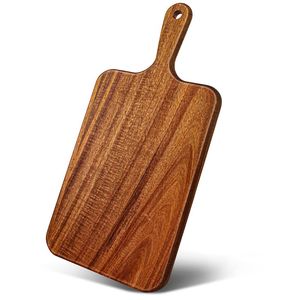 Tabla de cortar de madera de primera calidad, hecha a mano, de madera maciza, para preparación de alimentos en la cocina, servicio en restaurantes. - Product Image 4