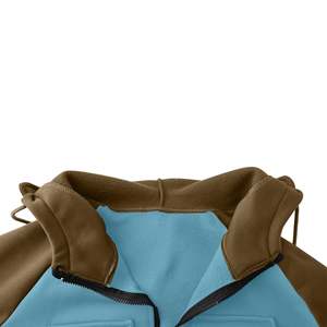 เสื้อฮู้ดซิปทรงบ็อกซี่ผ้าฝ้าย 100% สำหรับผู้ชาย หนานุ่ม ตกแต่งด้วยงานปัก 3 มิติ ลายปักแบบฝรั่งเศส พิมพ์ลาย ปักคริสตัล ผลิตจากโรงงานโดยตรง - Product Image 4